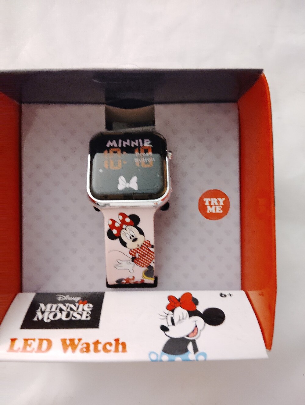Disney Minnie Mouse Pink LED Kids Watch